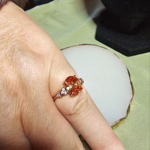 Champagne Zirconia Ring